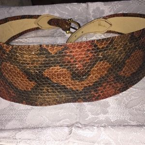 🐍 Vintage Genuine Snakeskin Ladies Belt 🐍